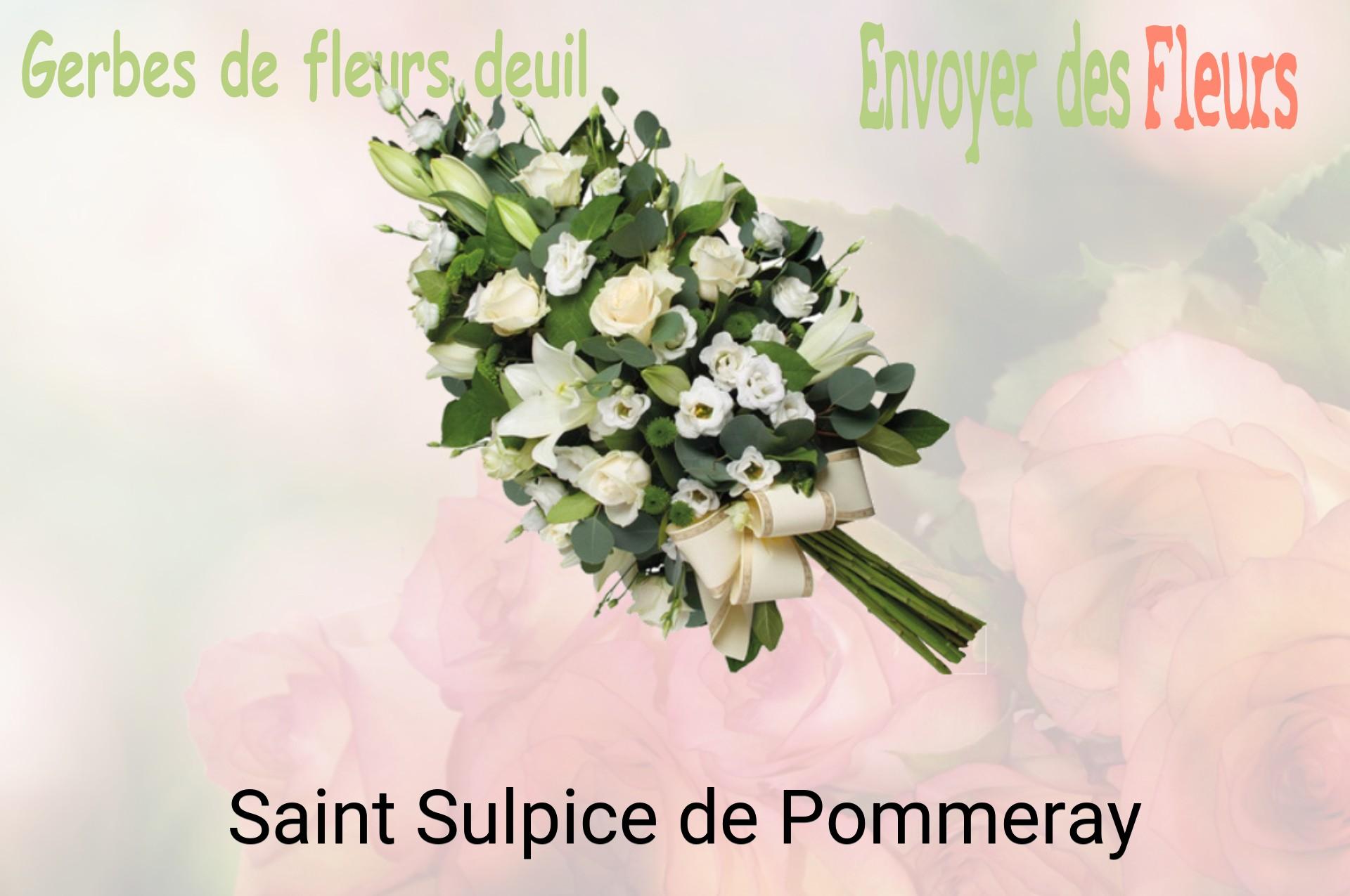 Gerbe de fleurs de deuil livrée à Saint-Sulpice-de-Pommeray